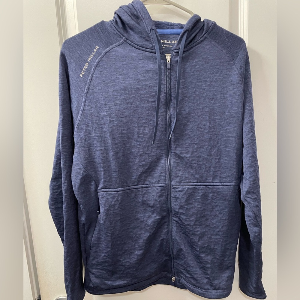 Peter Millar Blue Hooded Jacket - image 1